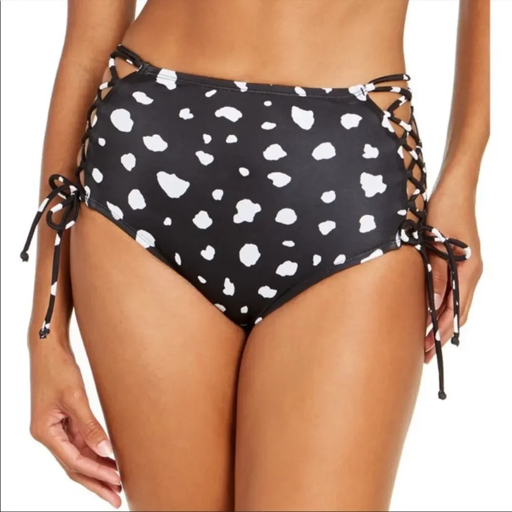 Sundazed COW Spot Stella High Waist Swim Bottom